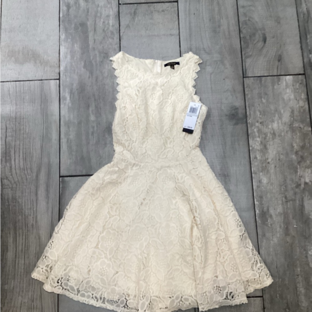 City Studio Cream Lace mini Dress size 0 #38